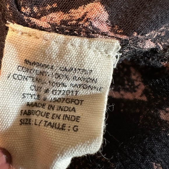 Billabong Sweet Sand Boho Tribal Tunic Top Size L(c6 - Picture 8 of 11